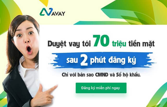 App vay tiền online trả góp hàng tháng Avay