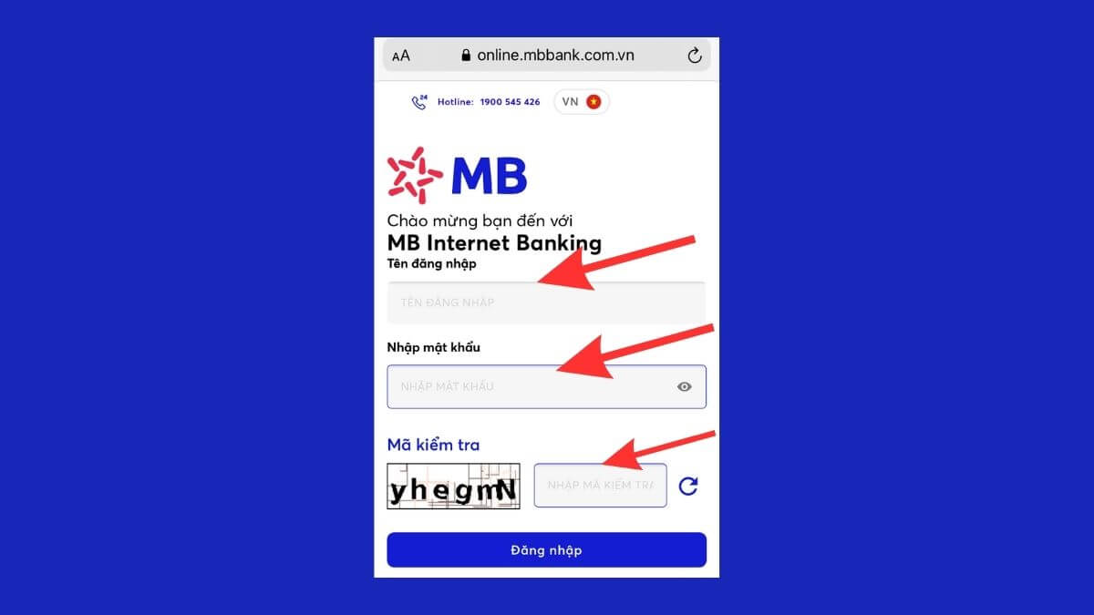 Cách chuyển khoản MB Bank qua Internet Banking
