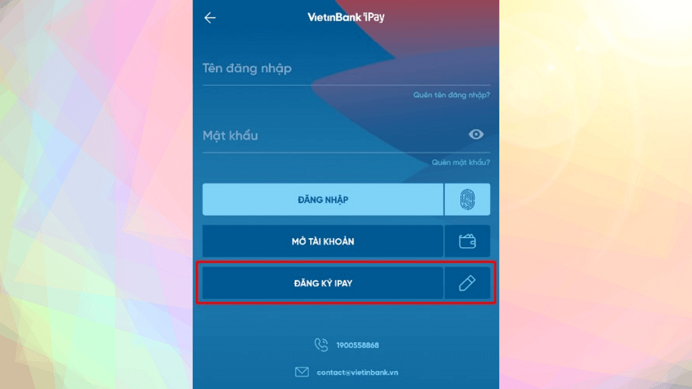 Hướng dẫn cách đăng nhập Vietinbank iPay trên điện thoại